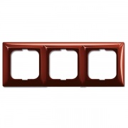 Рамка 3-постовая ABB Basic 55, цвет foyer-красный (2513-97)
