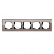 Рамка 5-ая Gira Esprit Дымчатое стекло