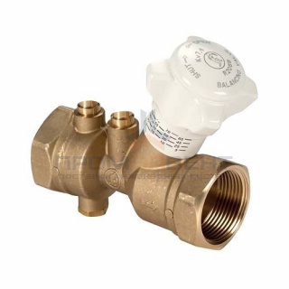 Клапан балансировочный Giacomini R206B - 3/4" (ВР/ВР, PN25, без штуцеров, со сливом)