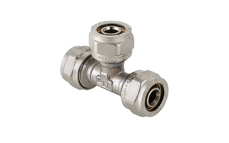 Тройник переходной VALTEC VTm.331 - 32 x 20 x 32 (винтовой, для металлопластиковых труб)