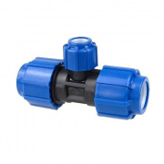 Тройник Политэк - 50 (винтовой, для труб ПНД)