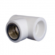 Тройник с переходом на внутреннюю резьбу KALDE - 25 x 3/4" (для полипропиленовых труб, белый)