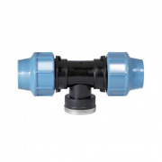 Тройник с переходом на внутреннюю резьбу UNIDELTA 1007 - 16 x 3/4" (винтовой, для труб ПНД)