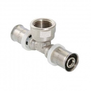 Тройник с переходом на внутреннюю резьбу VALTEC VTm.232 - 26 x 1/2" (прессовой, для металлопл.труб)