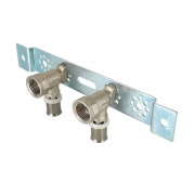 Водорозетка двойная VALTEC VTm.224 - 16 x 1/2" (прессовая, для металлопластиковых труб)