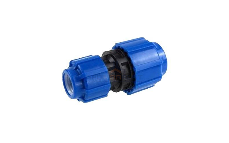 Муфта редукционная Политэк - 63 x 50 (винтовая, для труб ПНД)