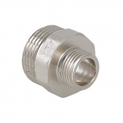 Ниппель редукционный VALTEC VTr.580 - 2" x 1"1/4 (резьбовой, латунь никелированная)