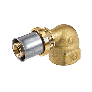 Переход на внутреннюю резьбу угловой Giacomini RM129 - 16x2.0 x 1/2" (прессовой, для металлопл.труб)