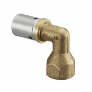 Переход на внутреннюю резьбу угловой Oventrop Cofit P - 16x2.0 x 1/2" (прессовой, бронза)