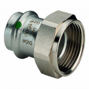 Переход на накидную гайку Viega Sanpress Inox 2363 - 22 x 1" (нержавеющая сталь)