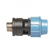 Переход на наружную резьбу UNIDELTA 1035 - 25 x 3/4" (винтовой, для труб ПНД, резьба латунная)