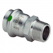 Переход на наружную резьбу Viega Sanpress Inox 2311 - 22 x 3/4" (нержавеющая сталь)