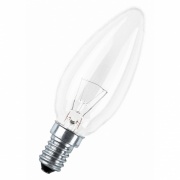 Лампа накаливания свеча Osram CLASSIC B CL 60W E14 прозрачная