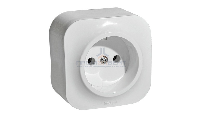 Розетка Legrand Quteo без заземления белая [уп 20шт]