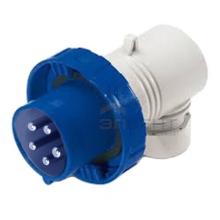 Вилка кабельная угловая DKC Quadro IP67 16А 3P+E+N 400В