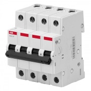 Автоматический выключатель ABB Basic M 4P 25A C 4,5кА, BMS414C25 (автомат электрический)