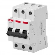 Автоматический выключатель ABB Basic M 3P 10A C 4,5кА, BMS413C10 (автомат электрический)