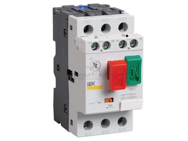 Пускатель ПРК32-6,3 In6,3A Ir4-6,3A Ue 660В ИЭК