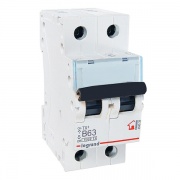 Автоматический выключатель Legrand TX3 B63A 2П 6kA (автомат)