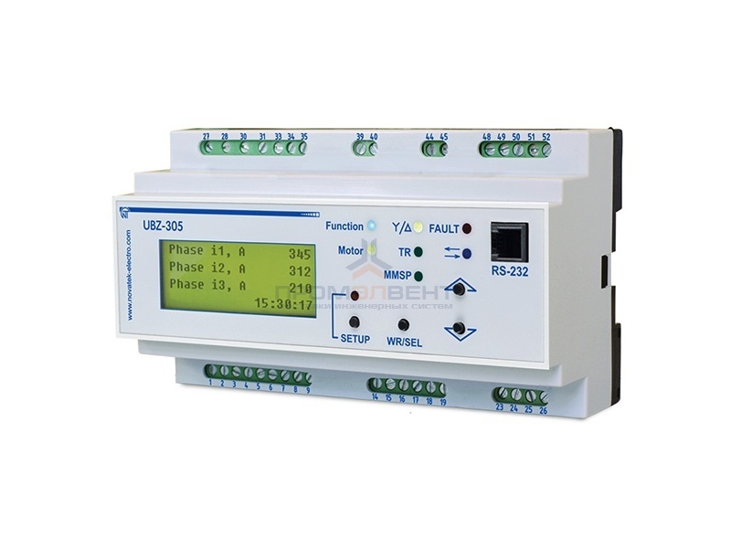 Универсальный блок защиты асинхронных двигателей УБЗ-305