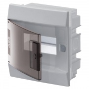 Бокс в нишу ABB Mistral41 8М прозрачная дверь c клеммным блоком