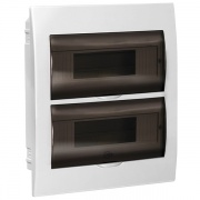 Бокс ЩРВ-П-24 на 24 модуля встраиваемый пластиковый с прозрачной дверкой IP40 ИЭК