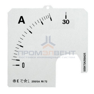Шкала для амперметра ABB SCL 1/30 A1
